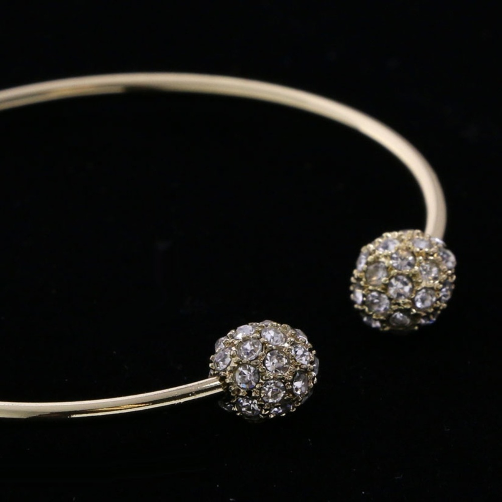 Lydell gold fireball crystal bangle bracelet